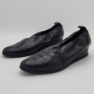 Arche Flat Ballerinas in Soft Black Leather EURO 40/US 9